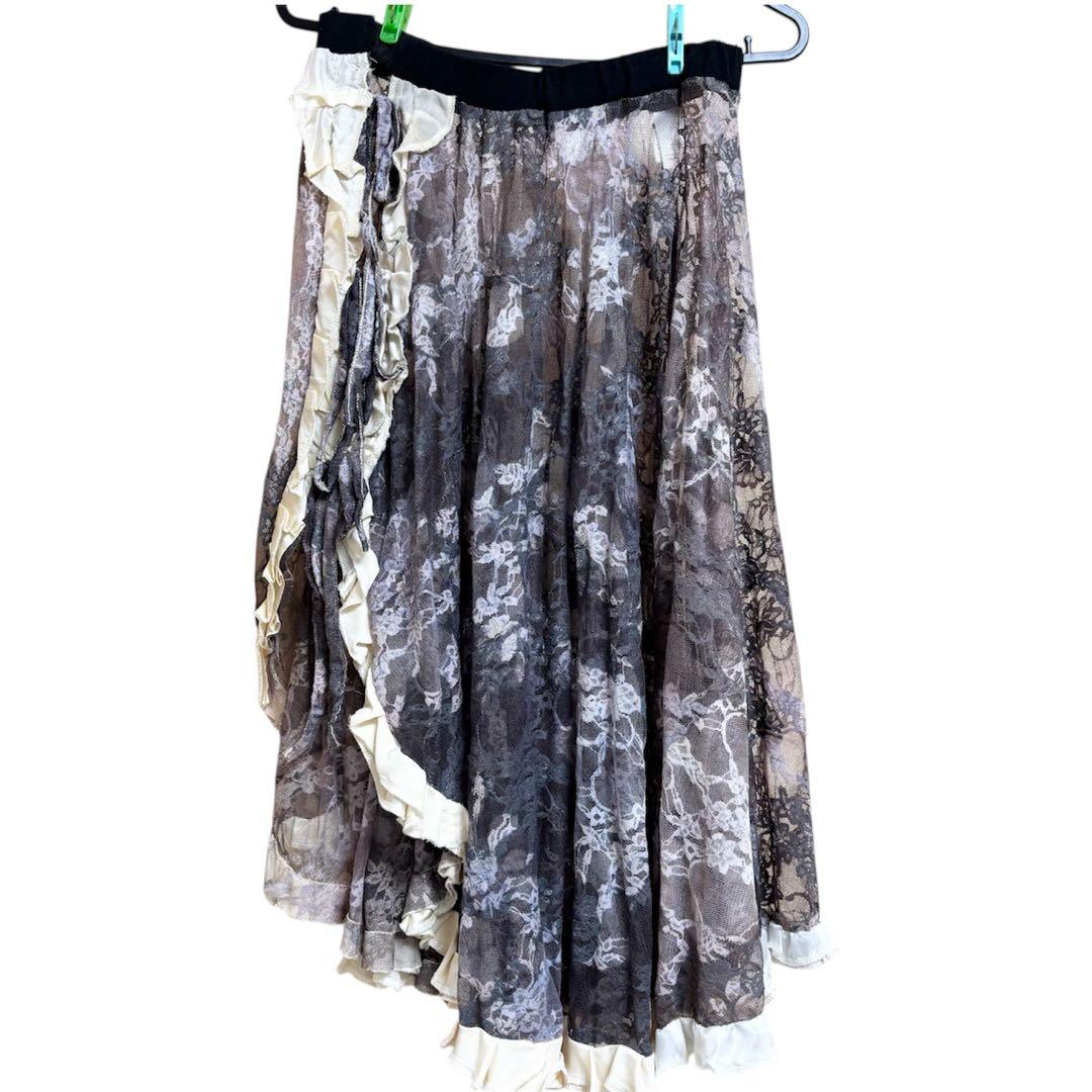 トライバルフュージョン レースラップスカート Sakkara ヒップスカーフ付き