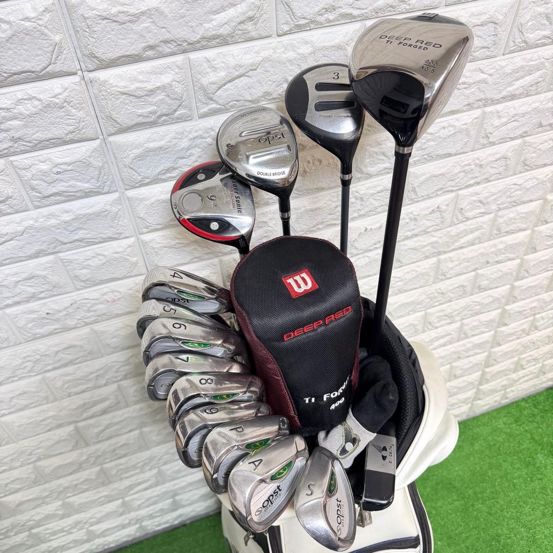 ゴルフセット　初心者応援　ラウンド仕様　メンズ　すぐ使える　打感良好　右打ち