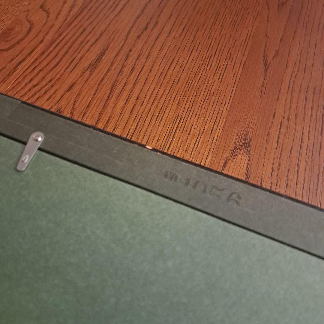 油彩画　長岡卓 「お兄ちゃんと　はい、ポーズ」 額付き　直筆サイン入り