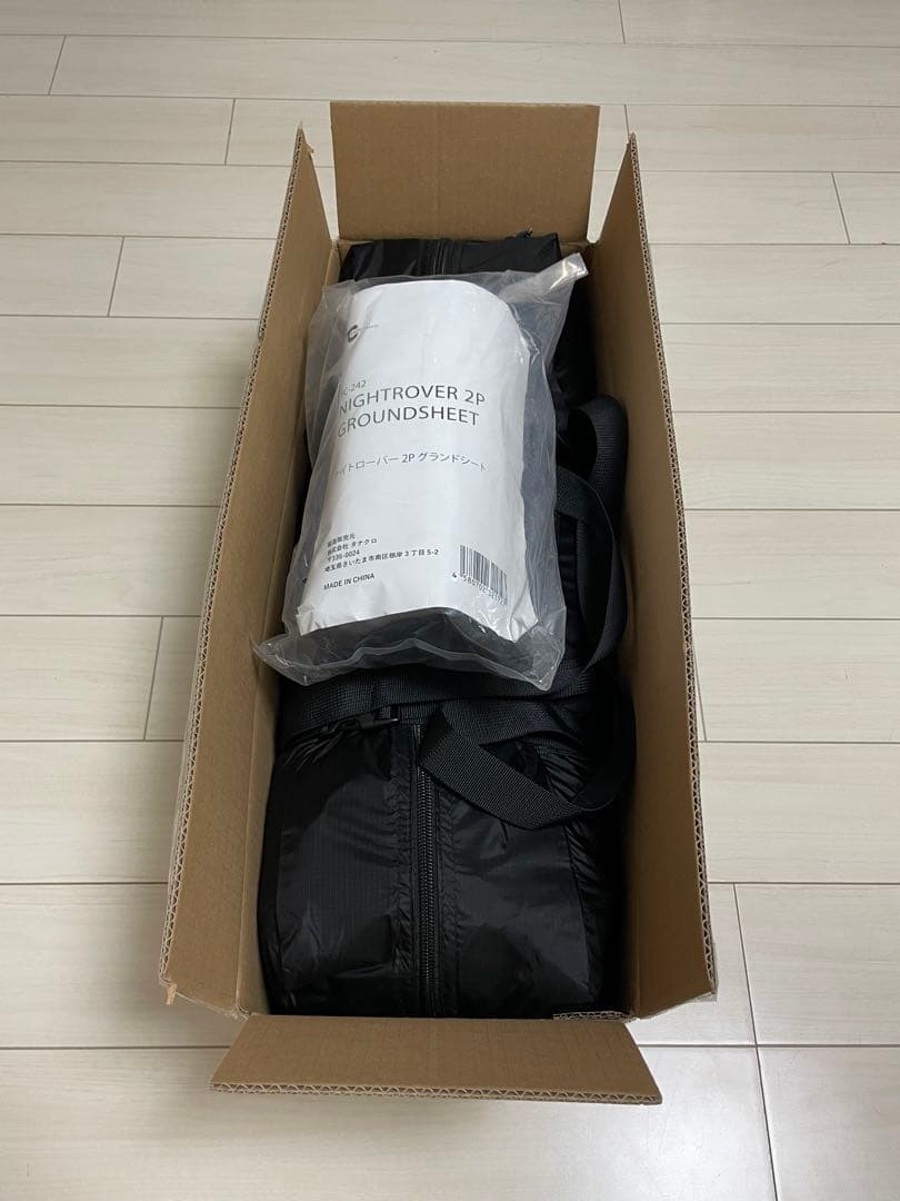 【tokyocraft】ナイトローバー2P ブラック グランドシート付