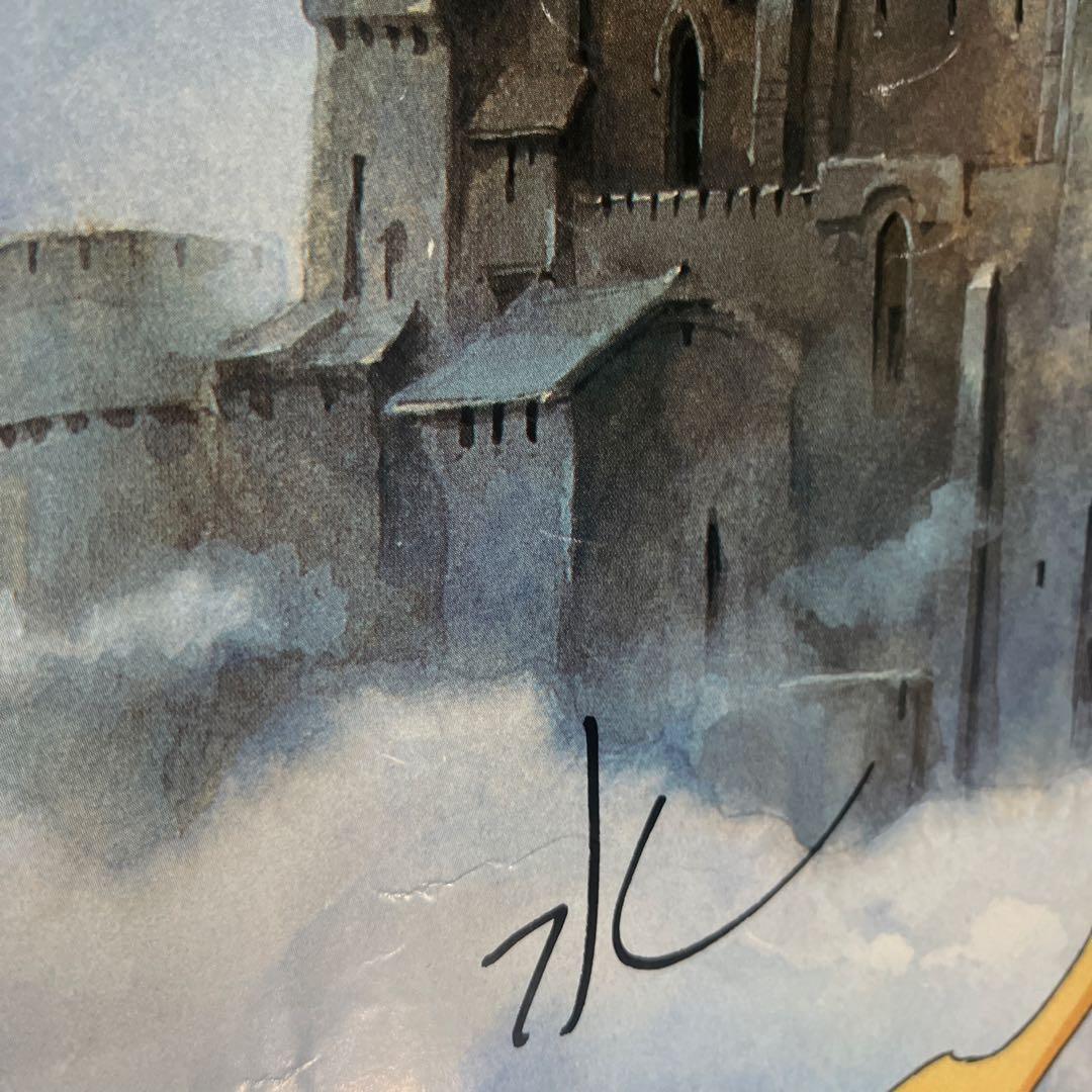 PCエンジンソフト　ロードス島戦記　非売品ポスター　複製サイン入り　破れあり