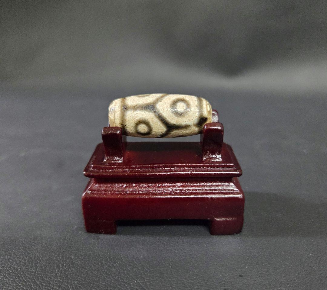 978　天珠　亀甲長壽六眼天珠　貴重　珍品　dzibeads！