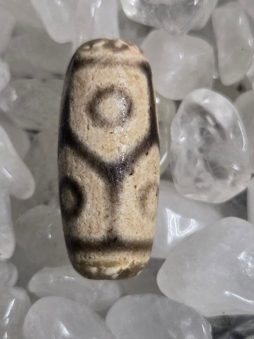 978　天珠　亀甲長壽六眼天珠　貴重　珍品　dzibeads！