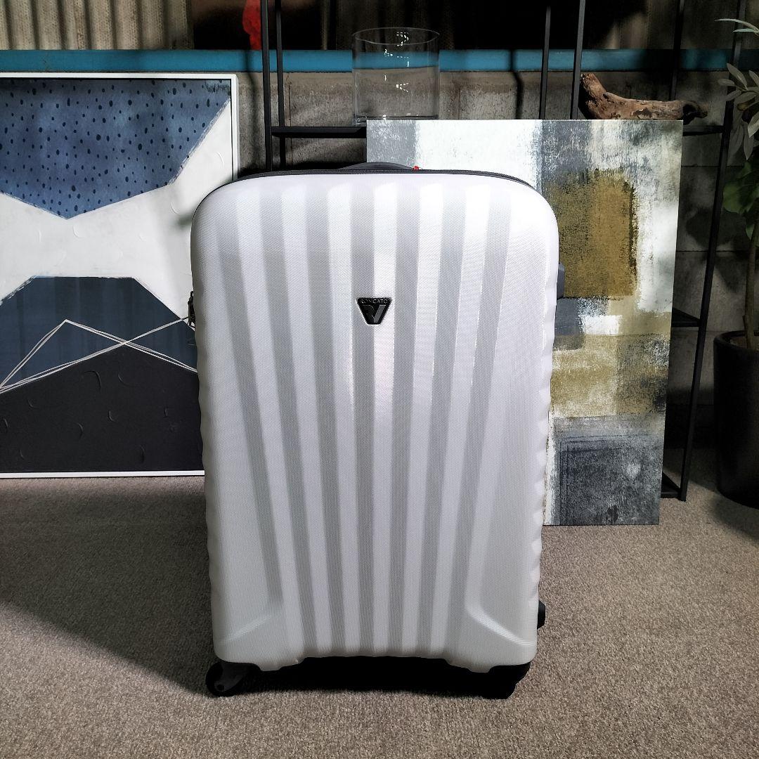 未使用品 ロンカートキャリーケース ホワイト 63L 展示品(2511A②)