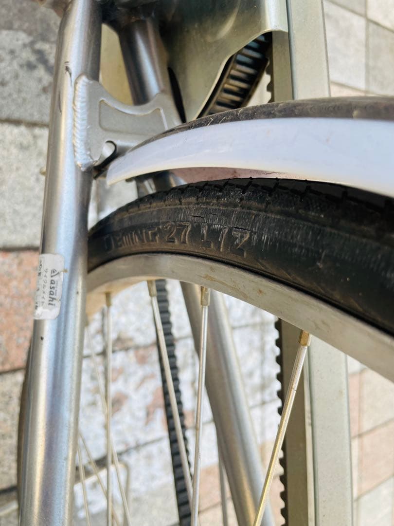 ブリヂストン　27インチ　アルベルトロイヤル シルバー　5段ギア　ベルト式