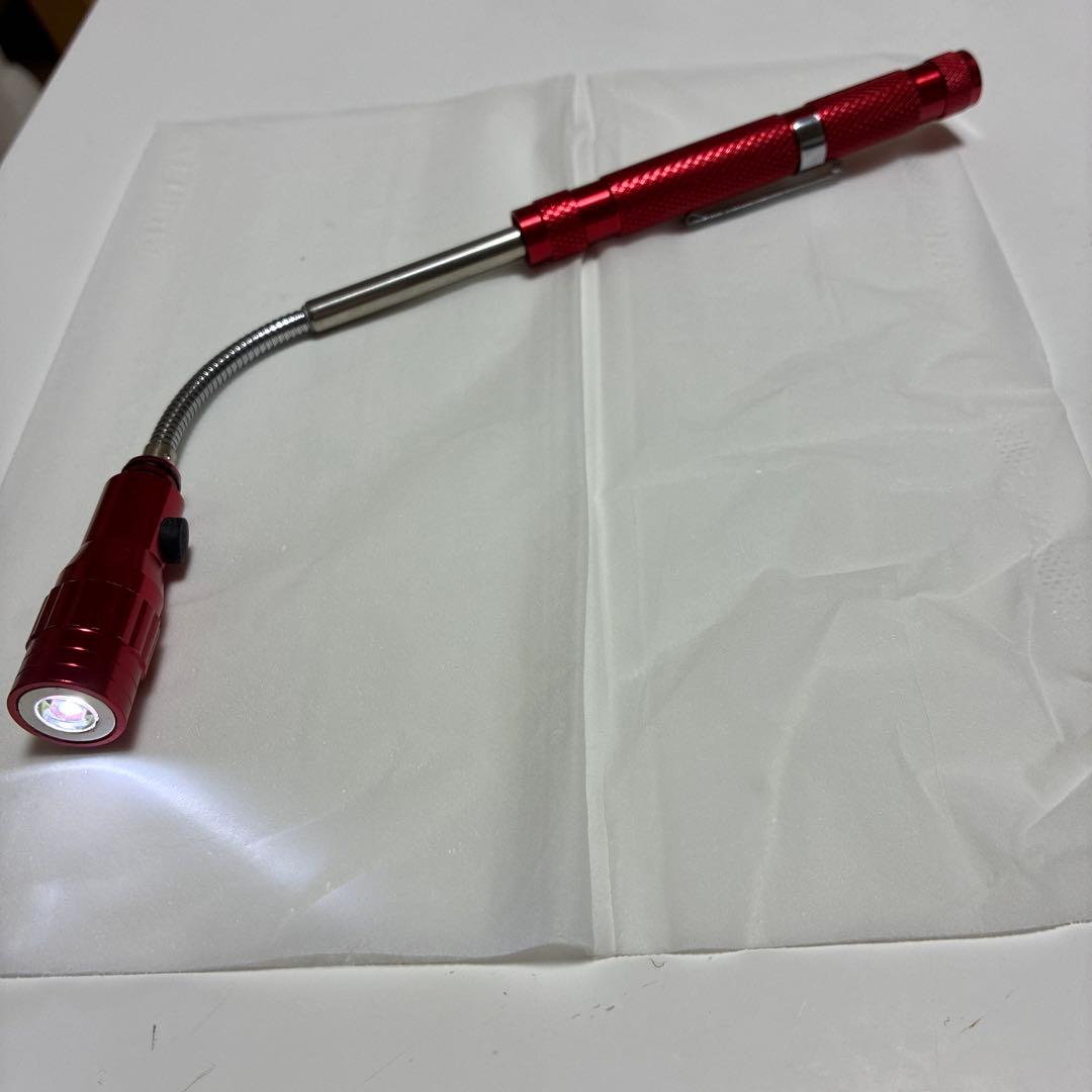 フレキシブルスマートライト ボタン電池付き　レッド　ブラック　4本セット