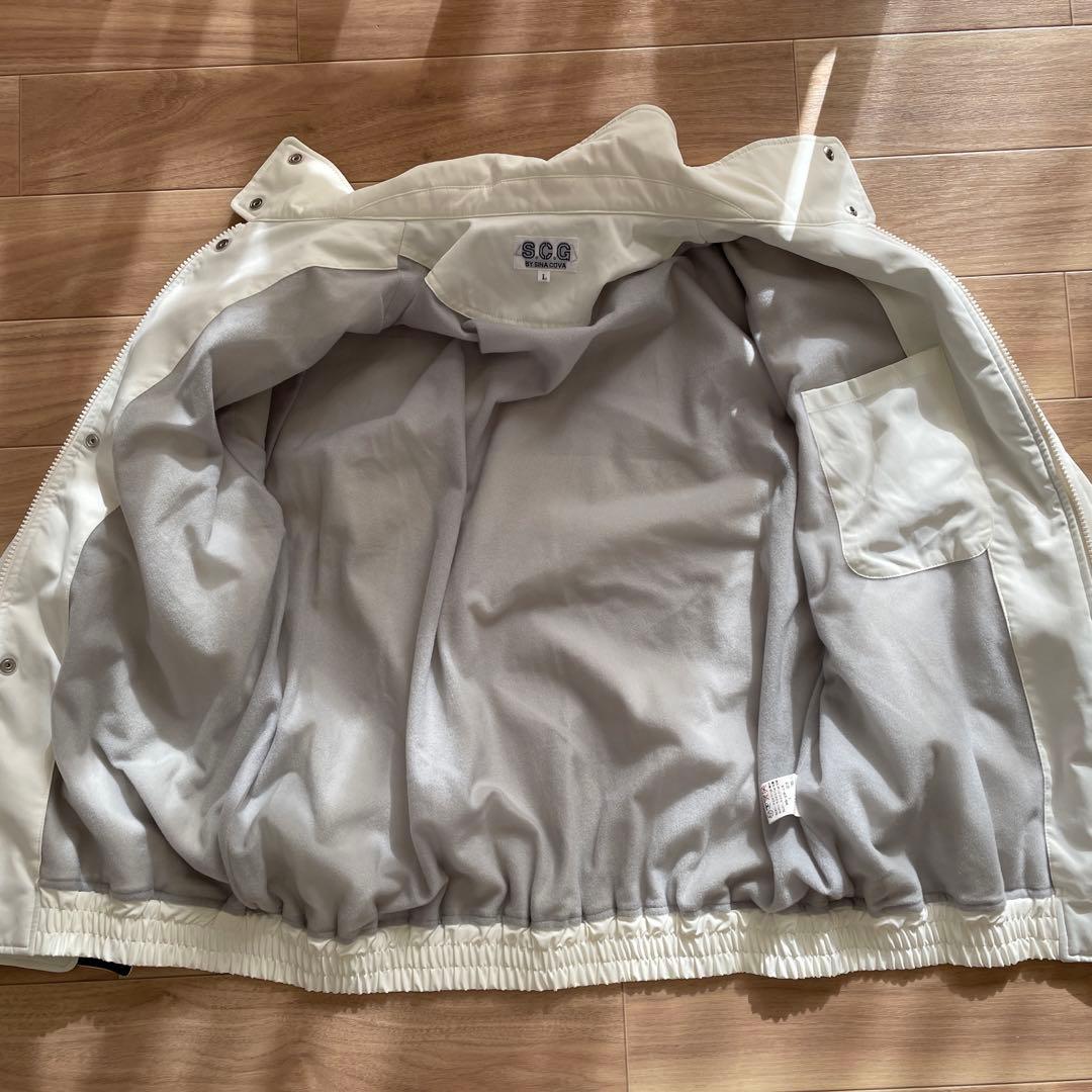 シナコバ　メンズ　L ゴルフ　ジャンパー　SINA COVA アウター　白