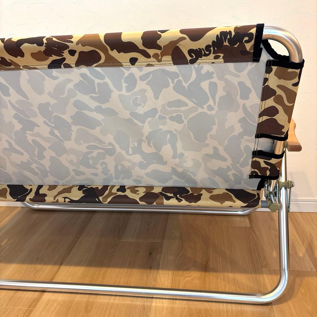 キャプテンスタッグ　カモフラ アルミベンチ