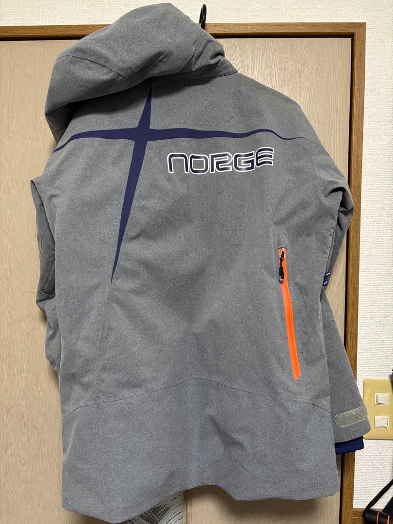 【極美品】phenix グレー ブルー　スキーウェア パンツ　フード　上下セット