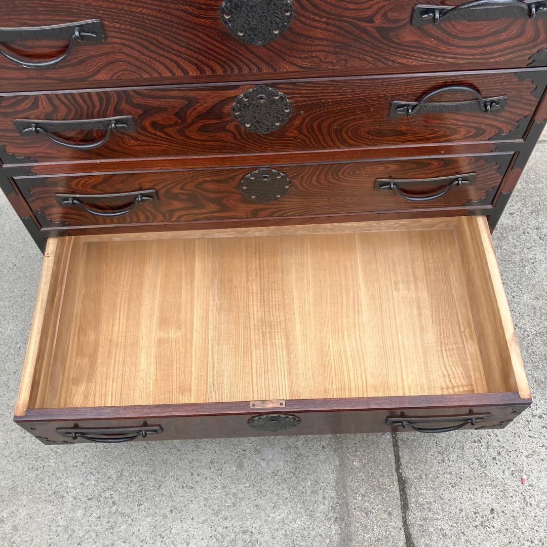 昭和レトロ 古家具 欅 仙台箪笥 7段8杯 引き出し箪笥 古家具 ビンテージ