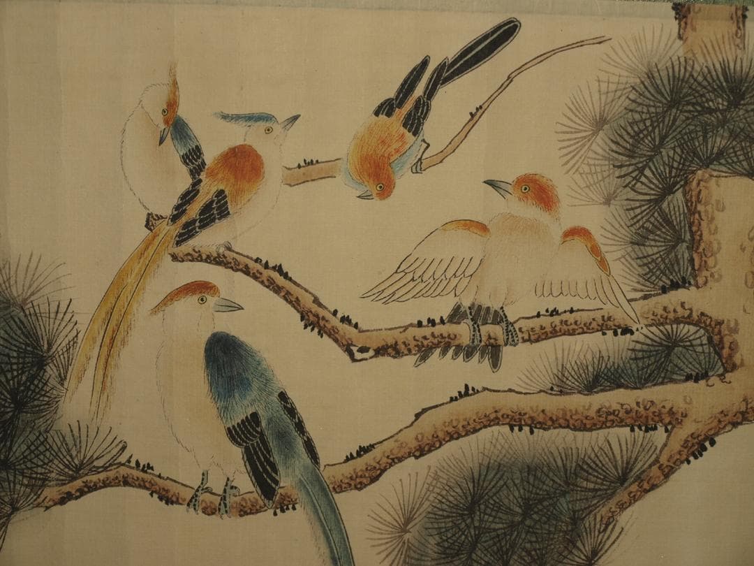 古美術 　中国明時代の掛軸　骨董品　肉筆　博物館保管品 BD353A11-6