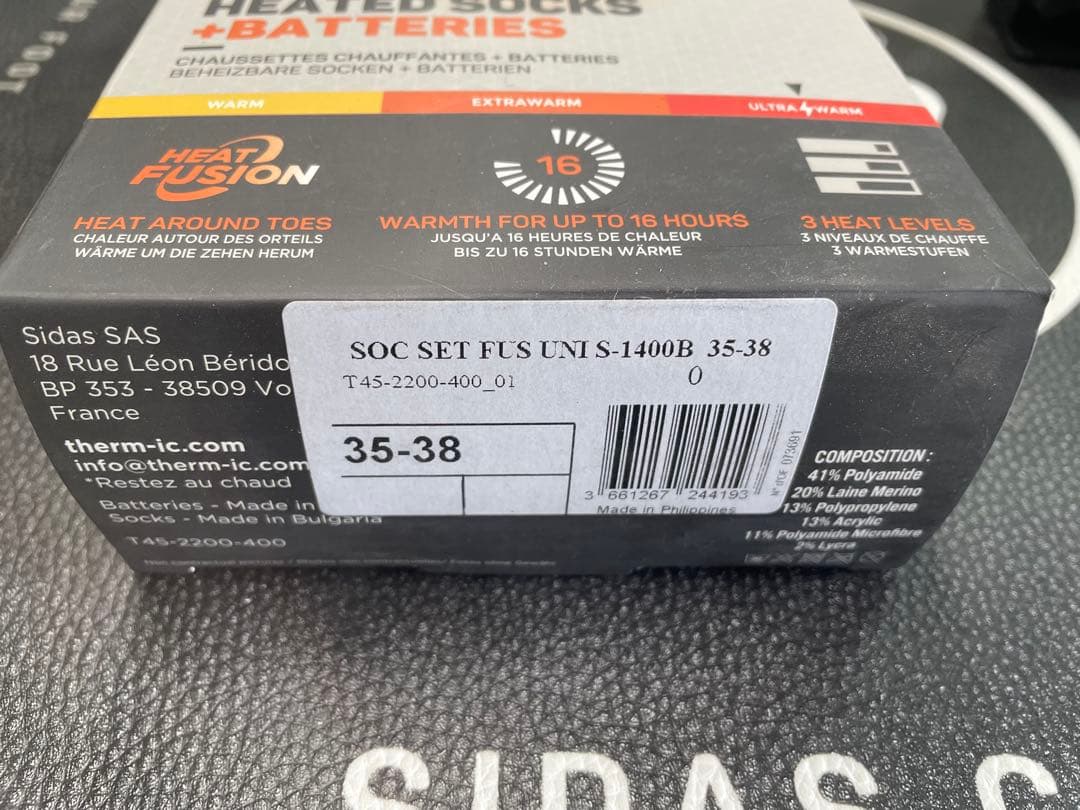 Therm-ic SOC SET FUS UNI S-1400B 35-38新品