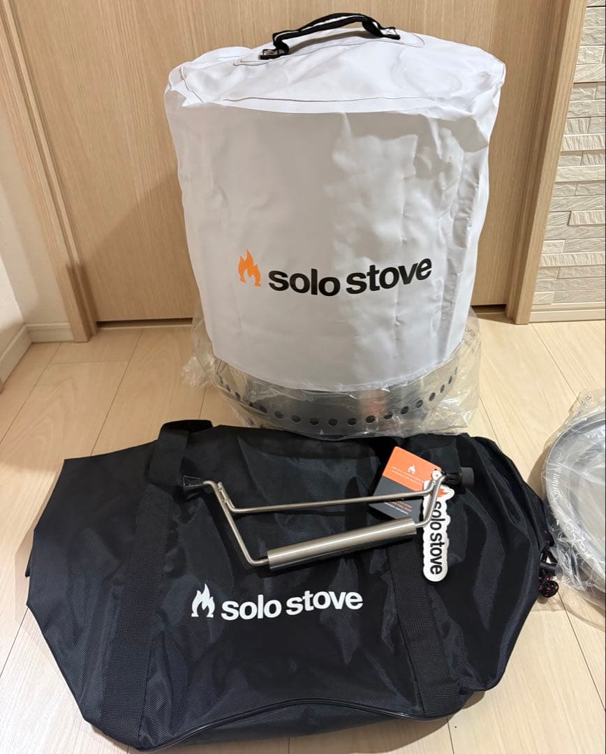 ソロストーブ レンジャー（旧型）、ケース、蓋、シェルター、ハンドル セット販売