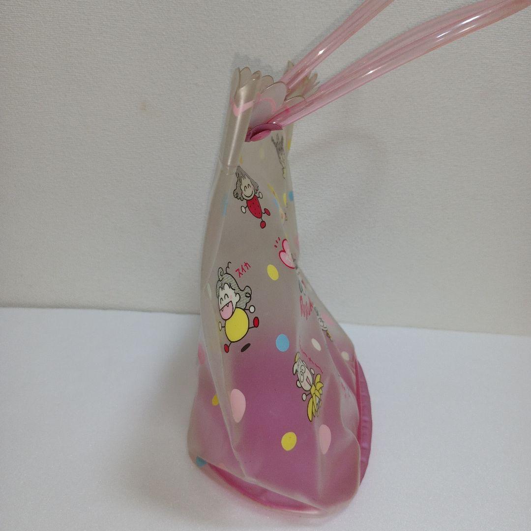 サンリオ　るるる学園　平成レトロ　ビニールバック　プール　フルーツ　水玉