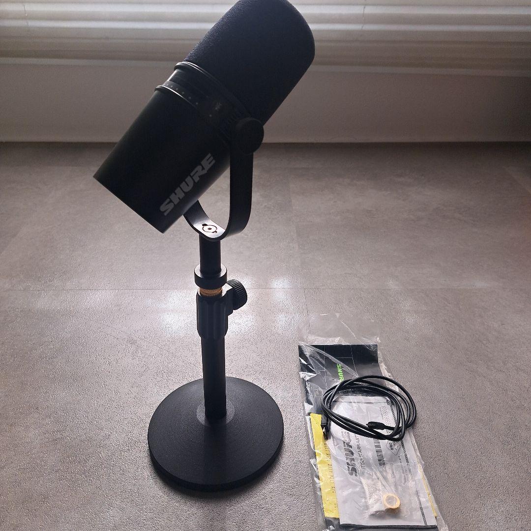 マ*イ様 SHURE MV7 ダイナミックマイク 本体 スタンド iPhone用
