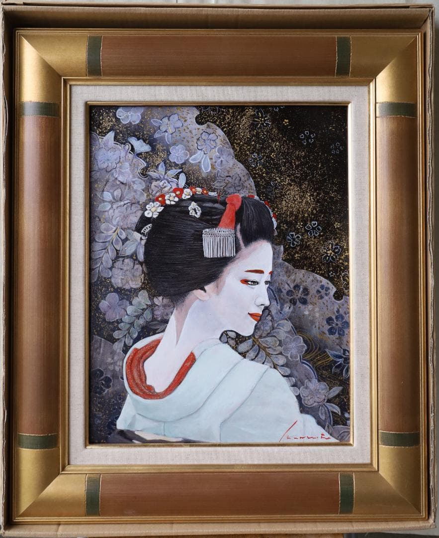 『戻り橋 （もどりばし）』 油彩肉筆画