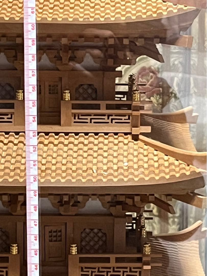 【美品】五十塔　ガラスケース付き