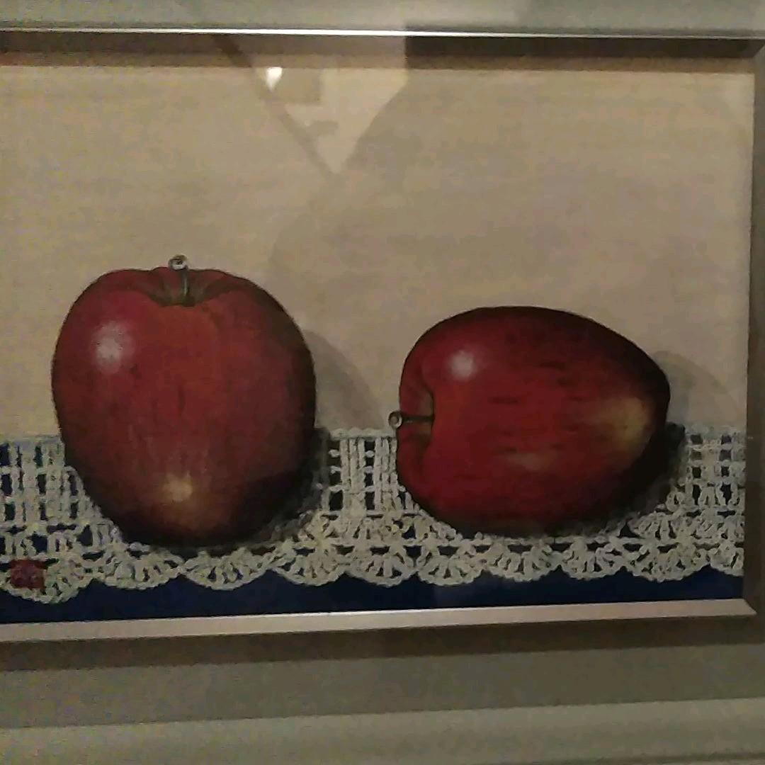日本画/ りんご