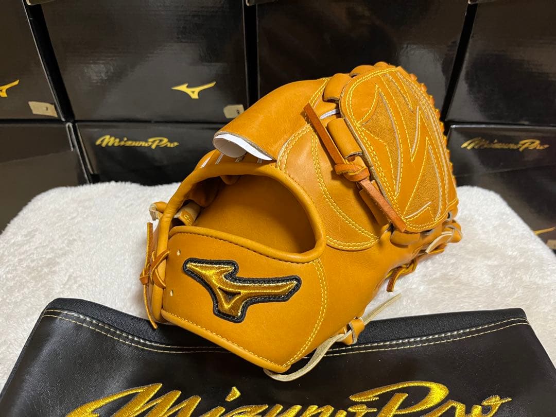 限定皮革USkipレザー　ミズノプロ　硬式　投手用　グローブ