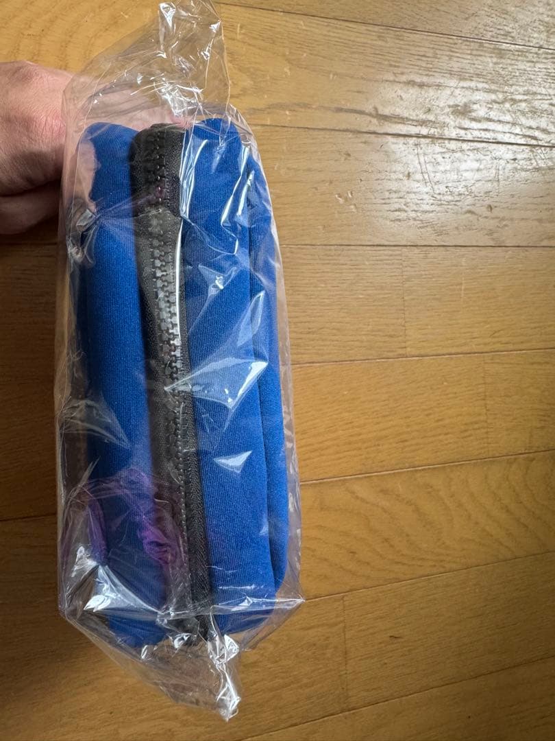 テキストプリントポーチ 青 ANTF-0157