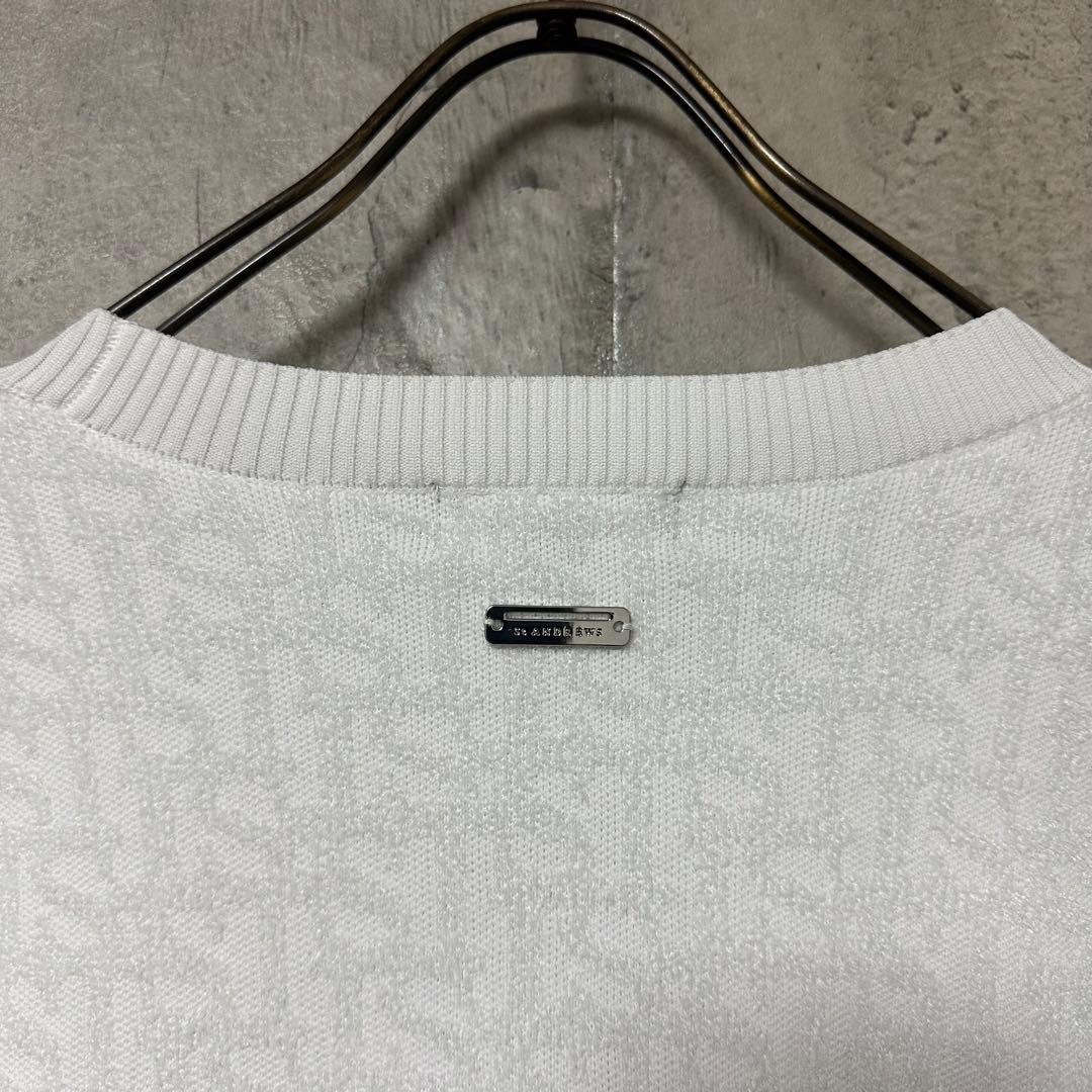 【超人気◎】St ANDREWS　ニット　ジャガード　総柄　刺繍　新品タグ付き◎