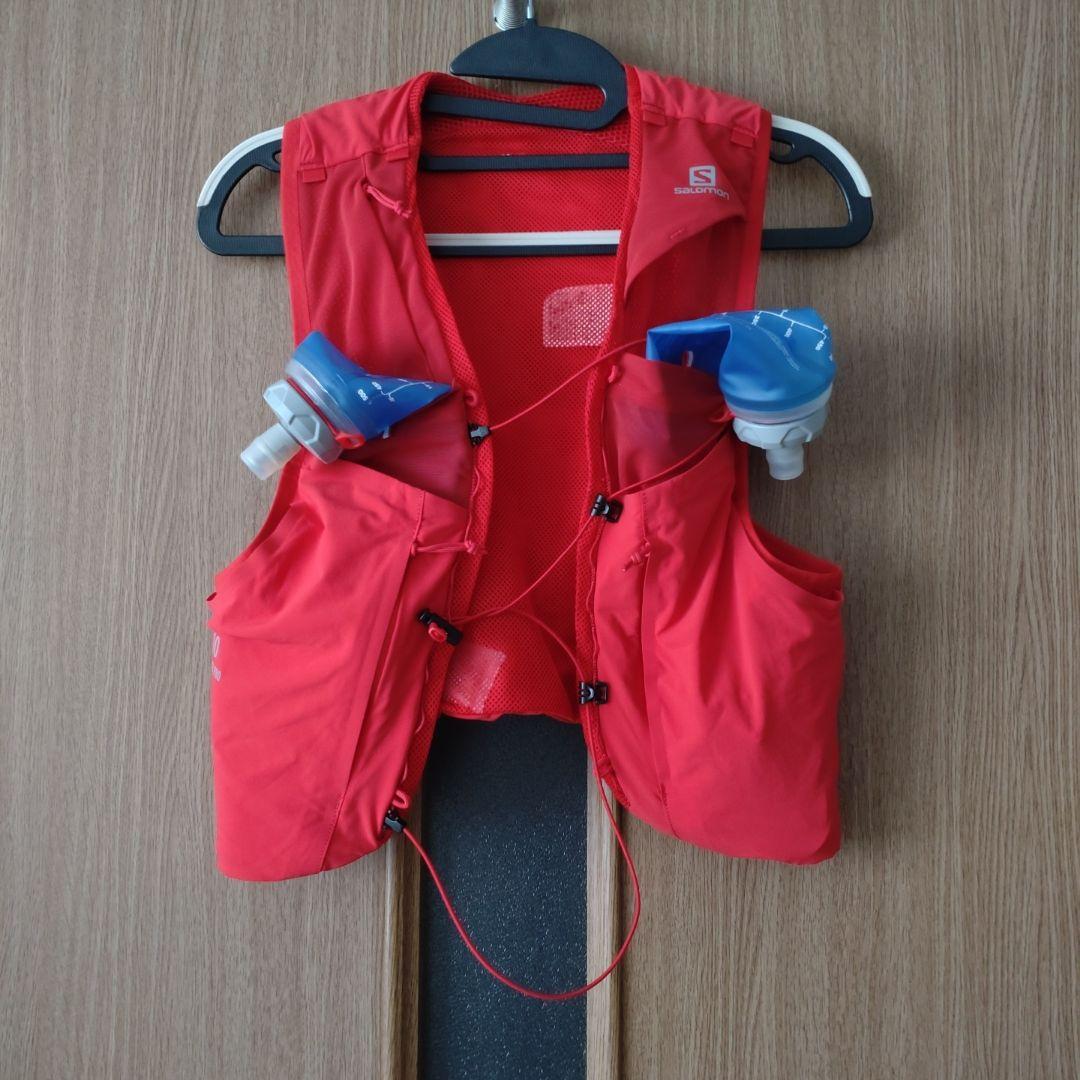 Salomon ハイドレーション 赤 ボトル2本付き