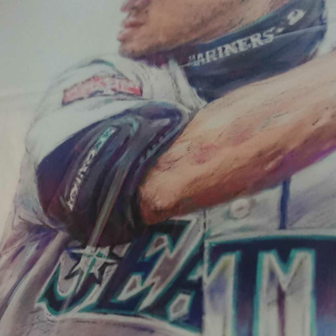 ×2【限定】シアトル・マリナーズ イチロー リトグラフ 作者サイン入