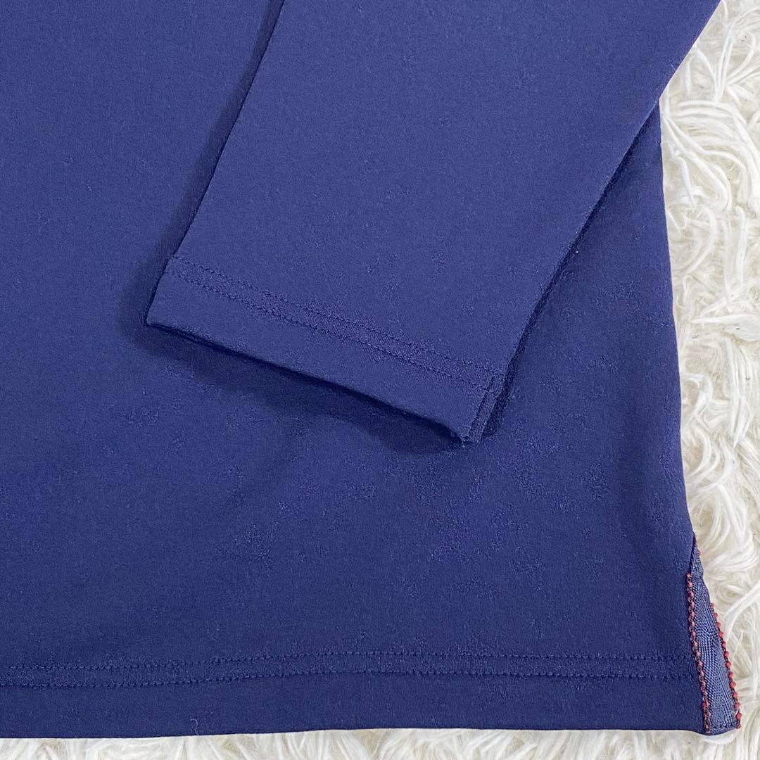 美品　BRIEFING ブリーフィング モックネック ハイネック 長袖　ネイビー