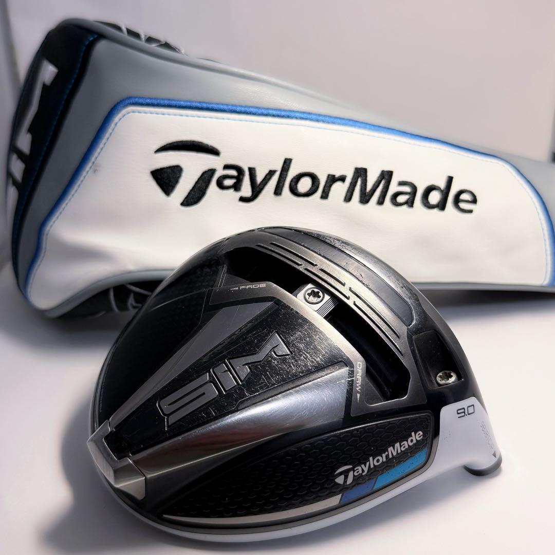 SIM シム 9.0° テーラーメイド ドライバー ヘッドとカバーのみ