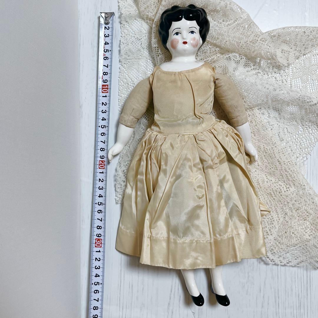 【希少！】チャイナヘッドドール アンティーク ビスクドール 陶器人形　35cm