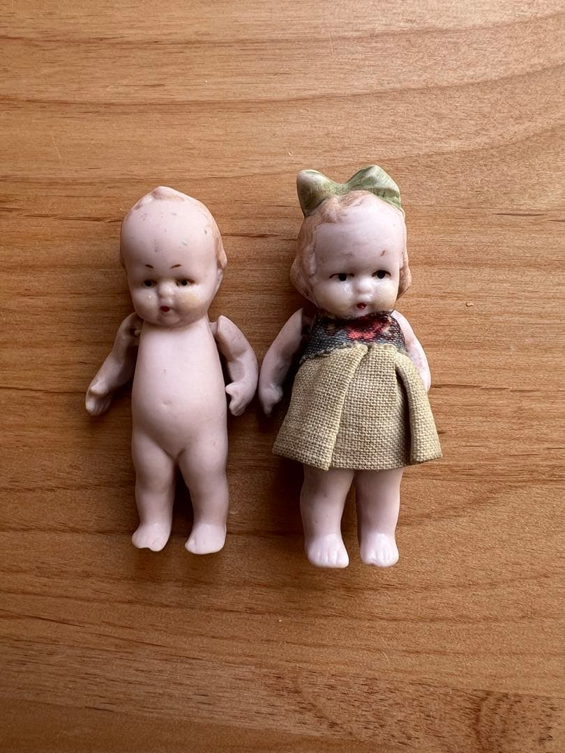 【アンティーク】ドイツ製 Hertwig ドール ペア 5.5cm
