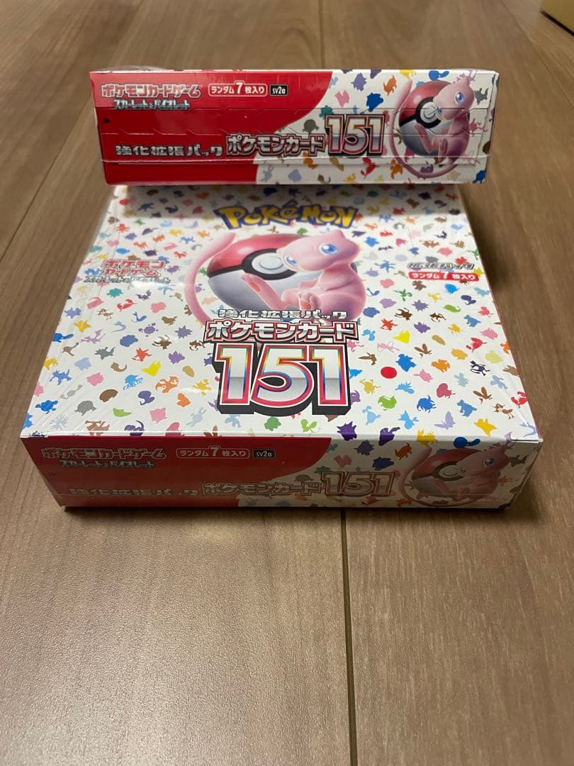 新品未開封シュリンク付ポケモンカード151BOX 2箱セットポケセン産
