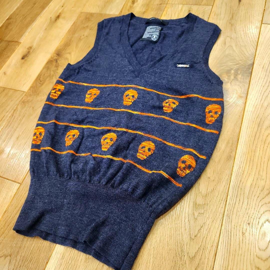 美品✨マークアンドロナ スカル　ニットベスト S　ゴルフ　MARK&LONA