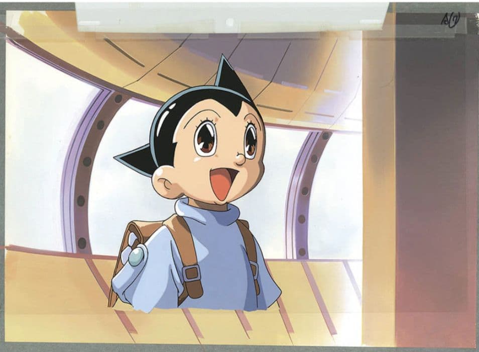 鉄腕アトム セル画　額装