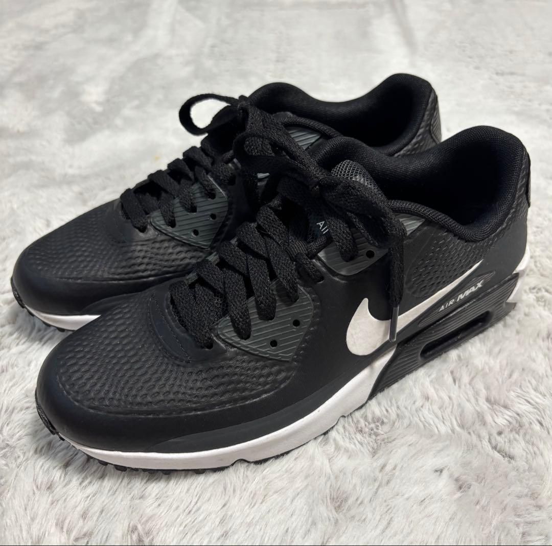 NIKEエアマックス90Gゴルフシューズブラック/ホワイト/アンスラサイト26㎝