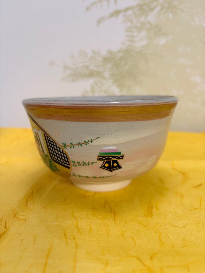 抹茶茶碗 茶碗 蛤 雛人形 ひな祭り 橋本永豊 乾山写 共箱付 茶道具 裏千家
