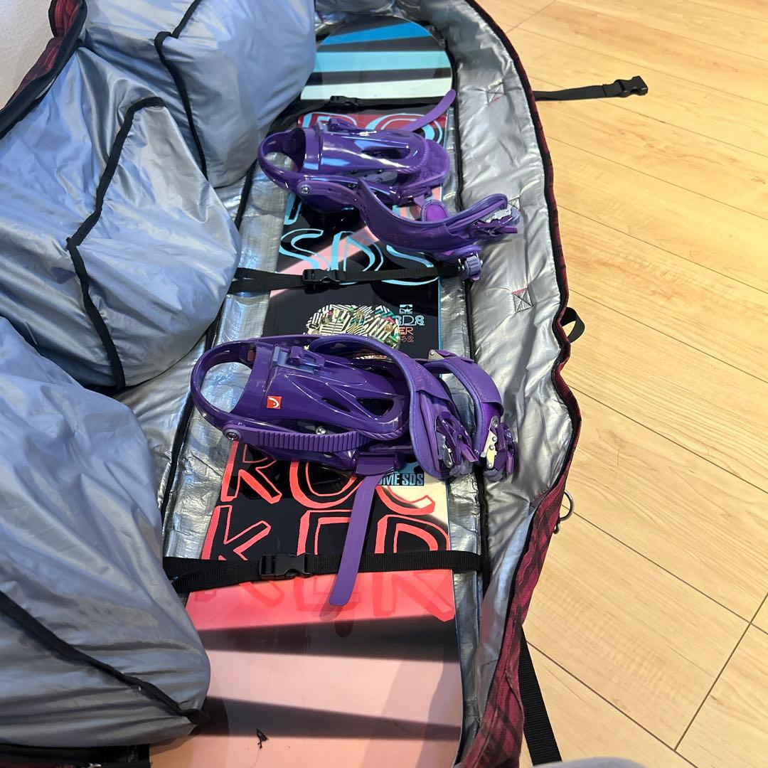 チェック柄スノーボードバッグ 約160cm