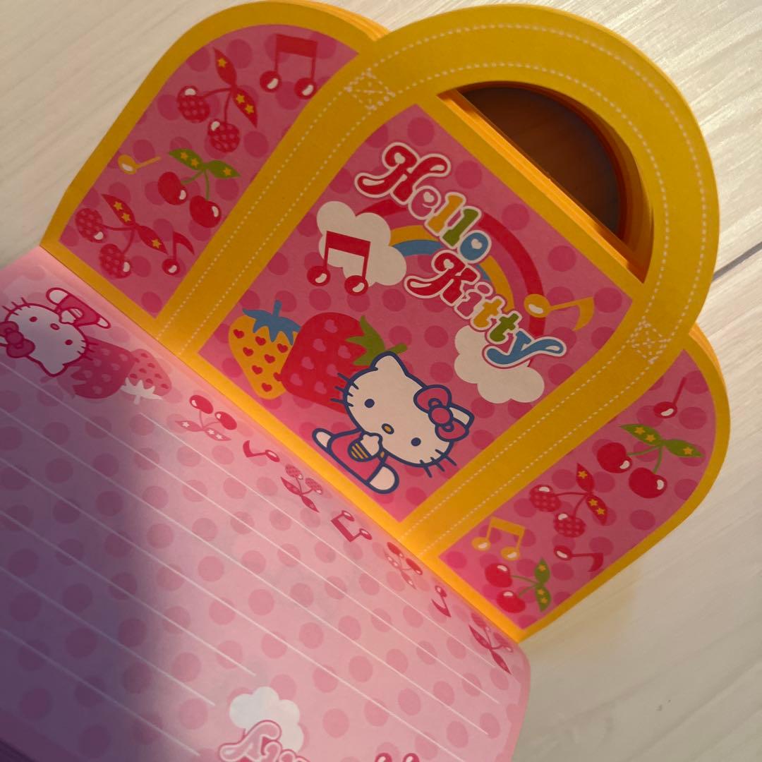 ハローキティ　メモ帳　シール　平成　当時　レトロ