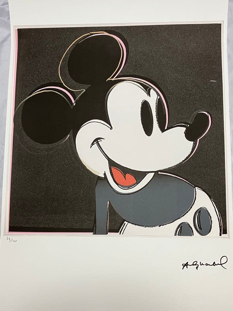 ゴ*ん様 【模写】限定100枚 アート品 アンディ・ウォーホル ミッキーマウス【