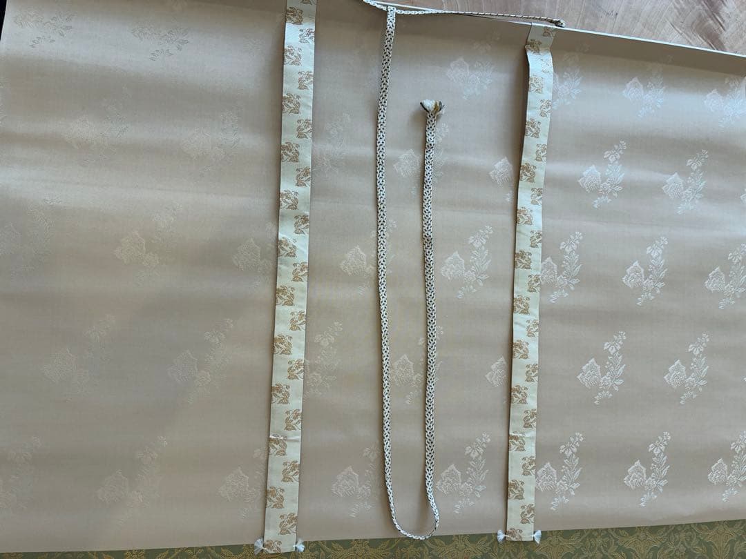 掛け軸 掛軸 菅楯彦 春郊 共箱 2重箱