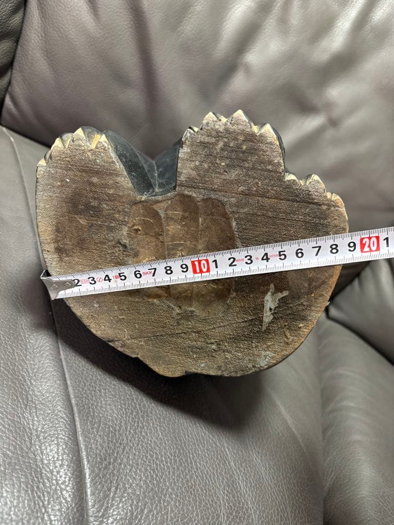 木製　黒の招き猫　置物　レトロ