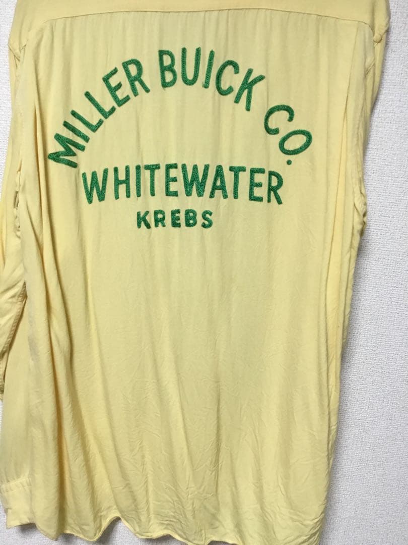 ボーリングシャツ長袖ギャバシャツ　ビンテージ　50S ロカビリー