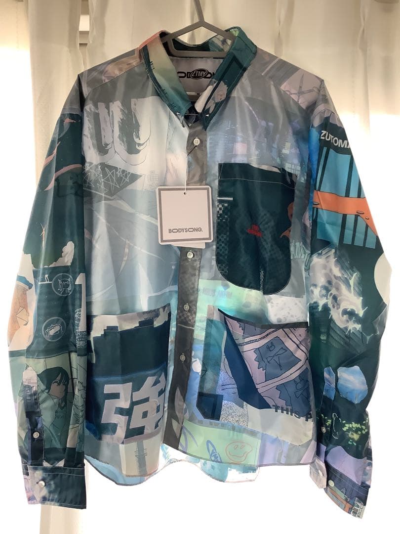 ずっと真夜中でいいのに　Mサイズ　BODYSONG コラージュシャツ