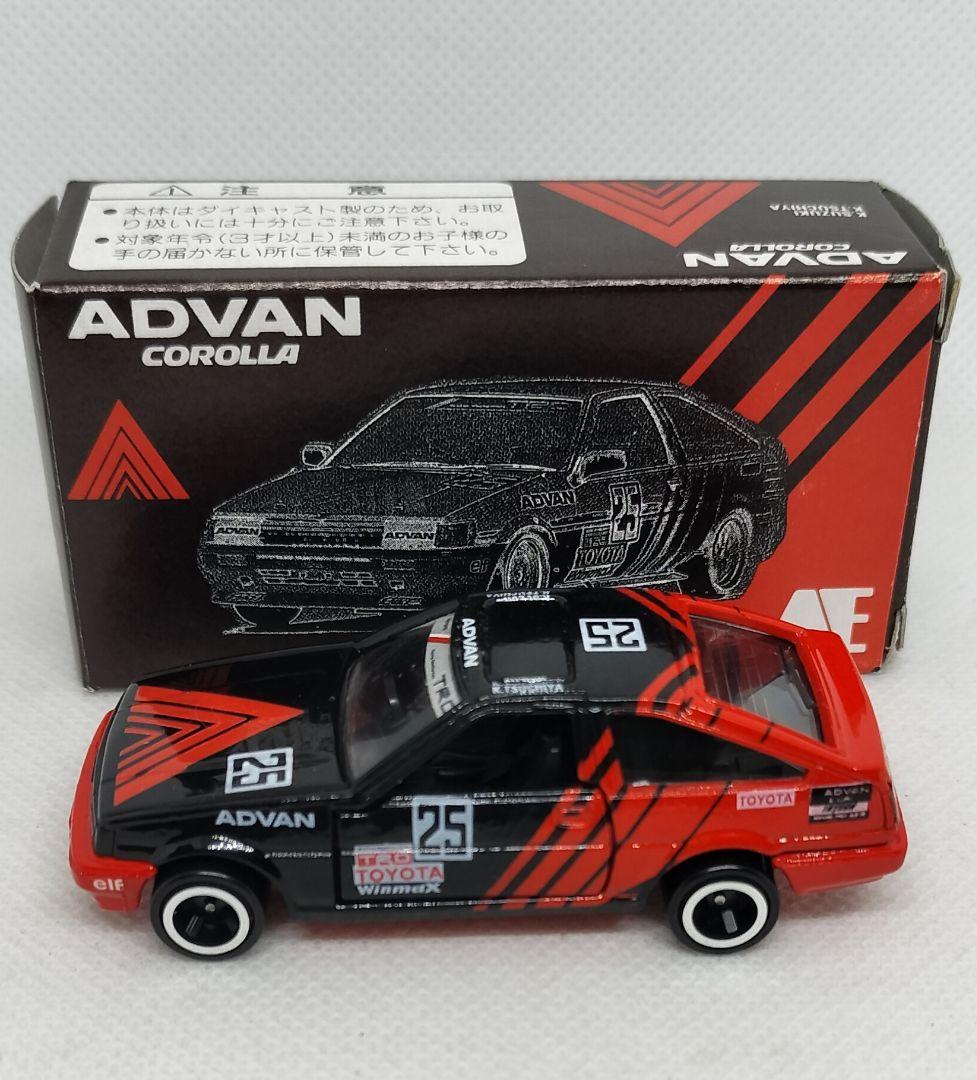 《黒箱トミカ78-4-特》ADVANカローラレビン【アイアド特注】シール貼付美品