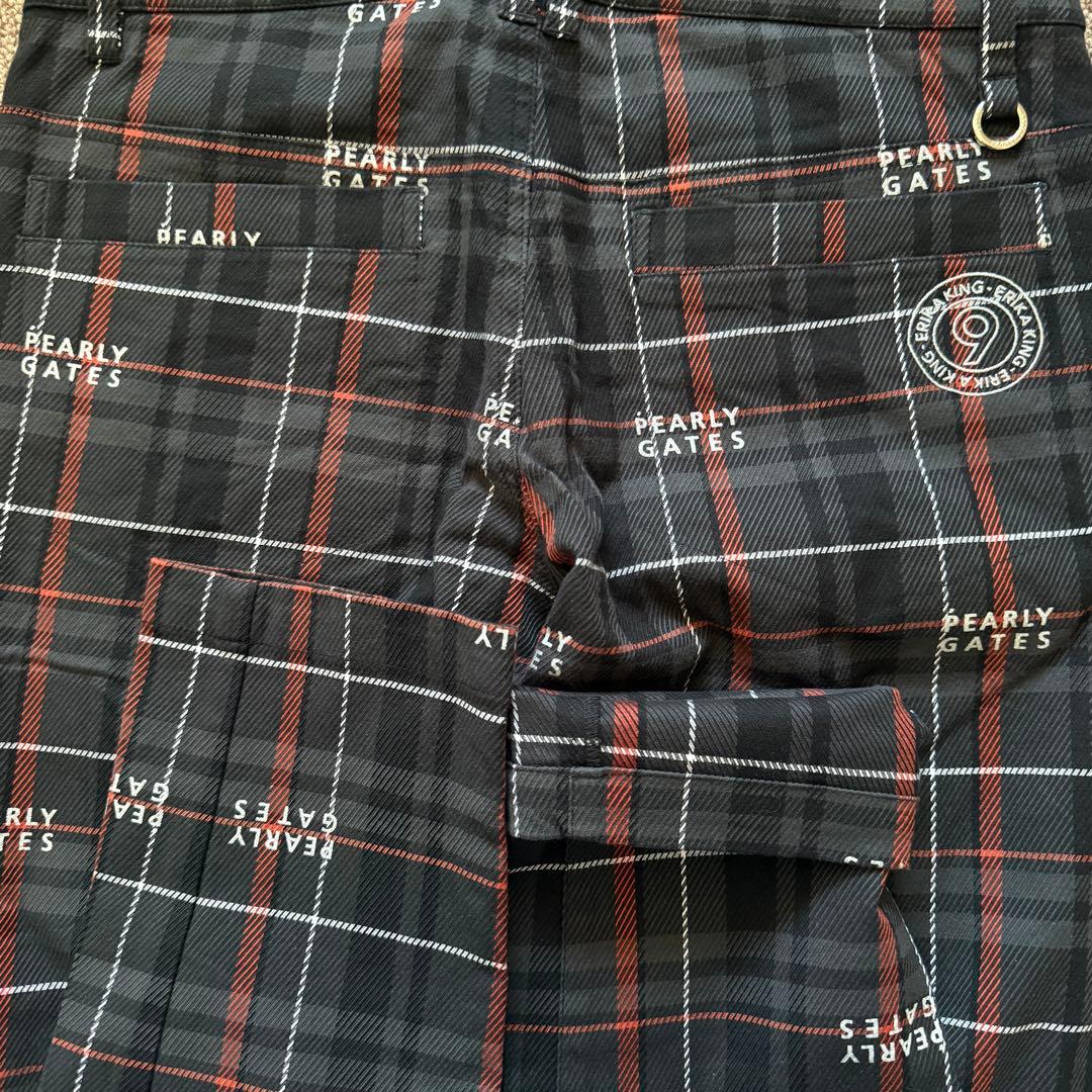 現行モデル　限定品　パーリーゲイツ　パンツ　M〜L相当　チェック　黒　原英莉花