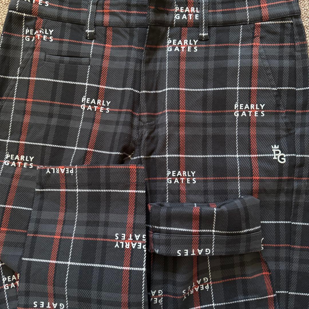 現行モデル　限定品　パーリーゲイツ　パンツ　M〜L相当　チェック　黒　原英莉花