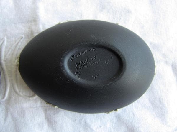 ウエッジウッド ブラックジュピター 天使 小物入 イギリスヴィンテージ