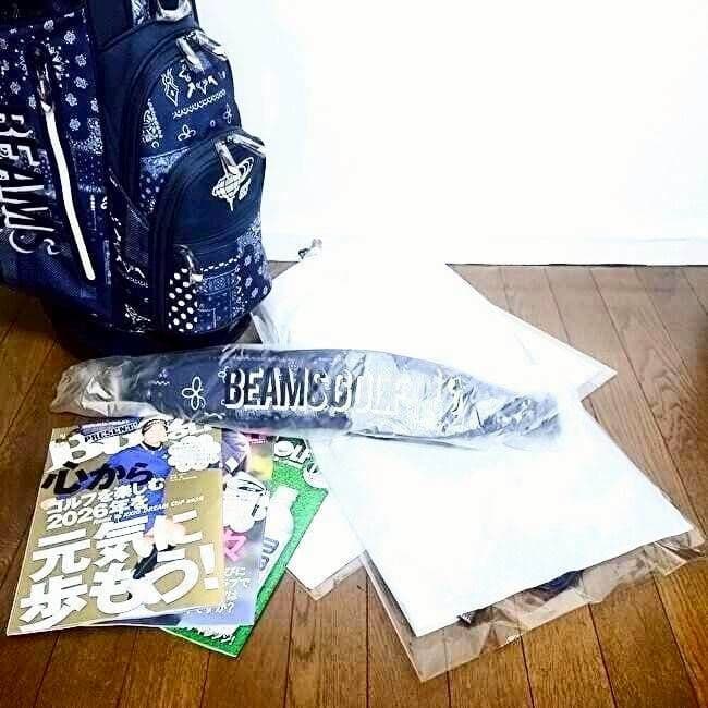 BEAMS ビームスキャディバック ゴルフバック 高級 限定 正規品