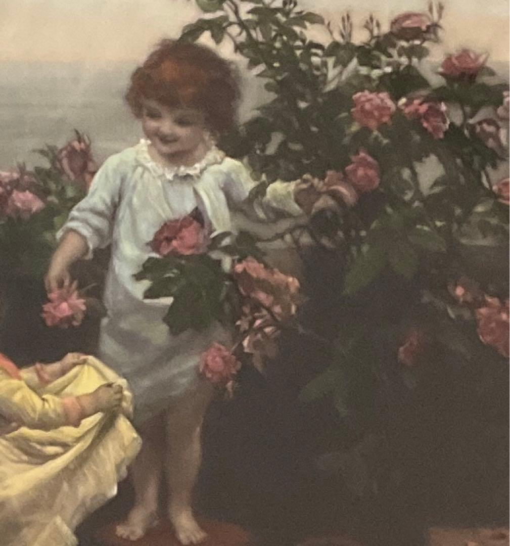 絵画、額縁、フレデリック・モーガン、英国、油彩画家、アンティーク、美術品、複製画