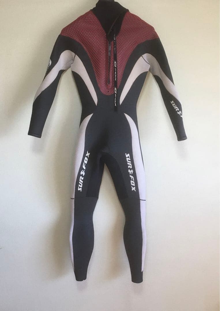 Fox ウェットスーツ セミドライ ブラック/レッド